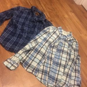 Lot of (2) Men’s Size Medium Flannels